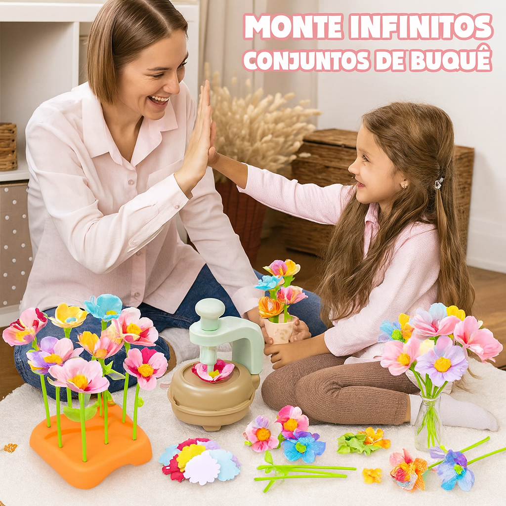 FlowerDiy - Kit de artesanato infantil com flores faça você mesmo
