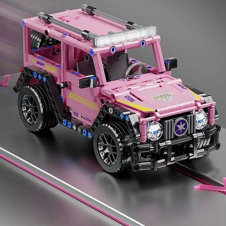 Carro de Corrida Jeep com tração - Blocos de montar - 485 Peças