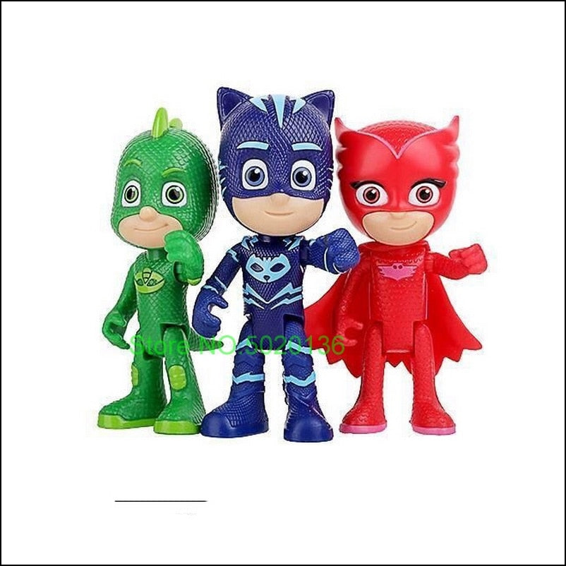 Kit 3 Bonecos PJ Masks - Edição Limitada
