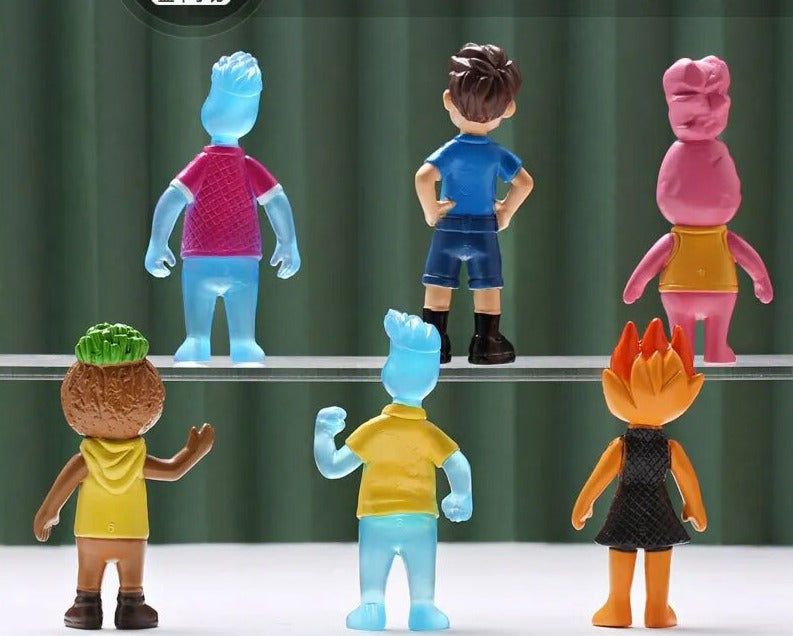 Kit 6x Bonecos Filme Elementos