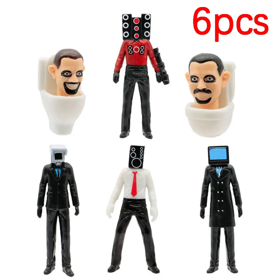 Kit Bonecos do Jogo Skibidi Toilet - Edição Limitada