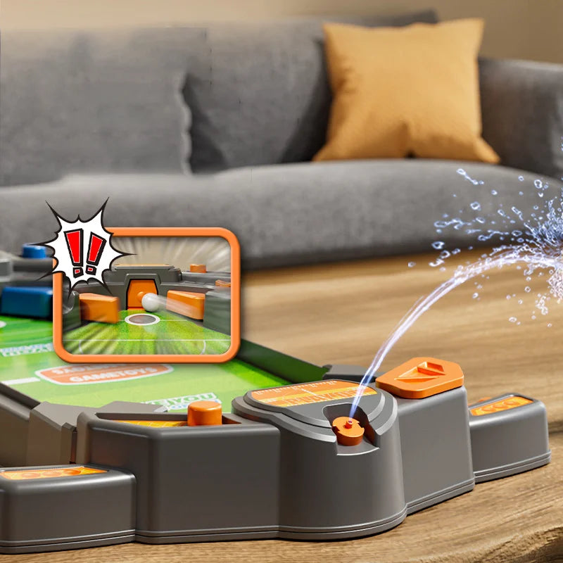 Mesa de Pimball infantil com spray de água para partidas emocionantes