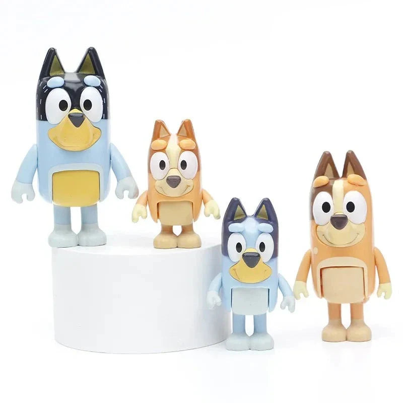 Kit Bonecos Colecionáveis Bluey e sua turma