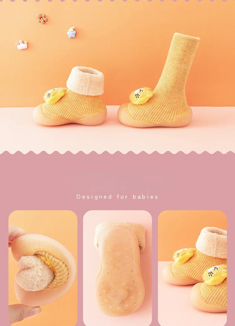 CuteSock - Sapato meia para Bebês e Crianças Pequenas para o Inverno