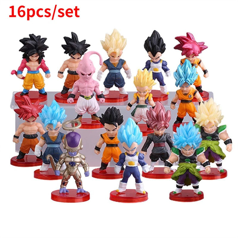 Kit Bonecos Dragon Ball Z, GT, Super - Edição Limitada
