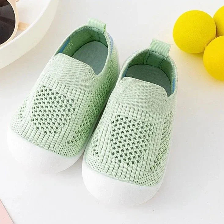 TinySteps - Tênis casuais para Bebês com Sola Macia Antiderrapante, Malha Respirável, Fresco e Fofo