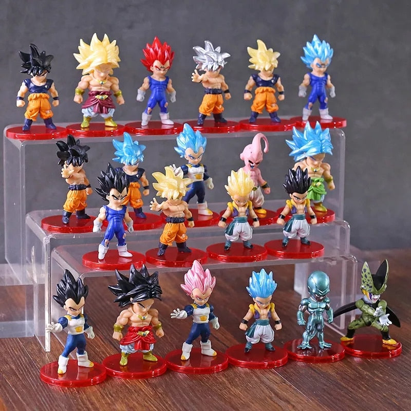 Kit Bonecos Dragon Ball Z, GT, Super - Edição Limitada