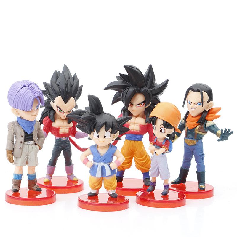 Kit 6 Bonecos Dragon Ball GT - Edição Limitada
