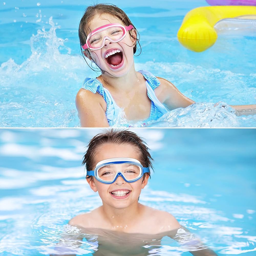 AquaVision Kids™ - Óculos de Natação Confortáveis para Crianças
