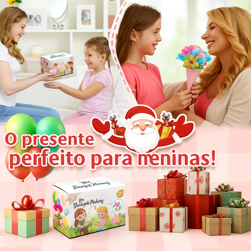 FlowerDiy - Kit de artesanato infantil com flores faça você mesmo