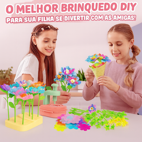 FlowerDiy - Kit de artesanato infantil com flores faça você mesmo