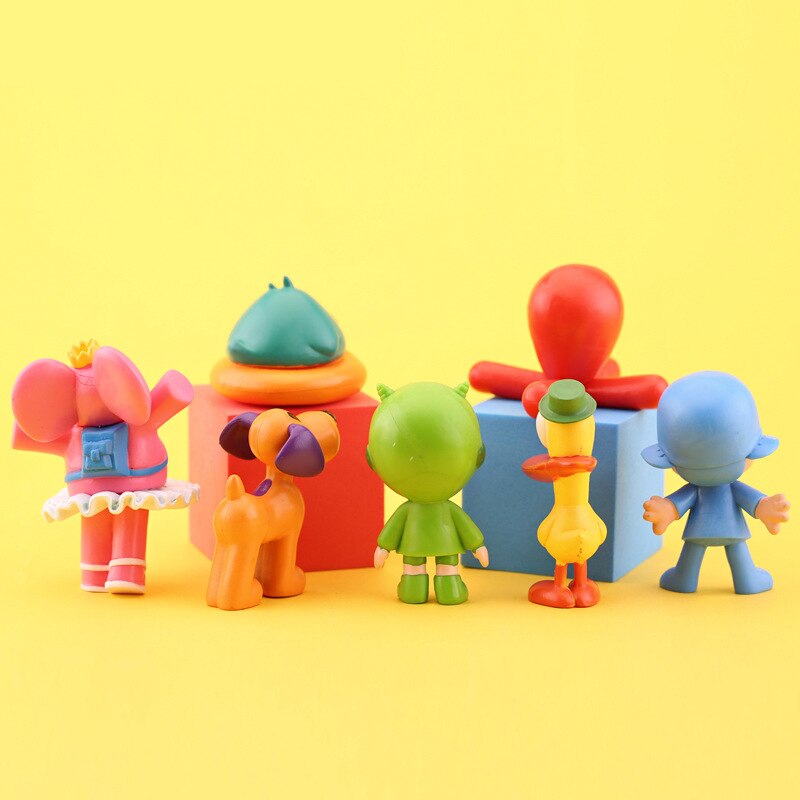 Kit 7 bonecos turma do Pocoyo