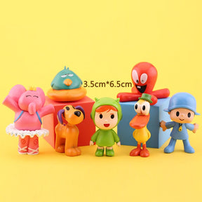 Kit 7 bonecos turma do Pocoyo