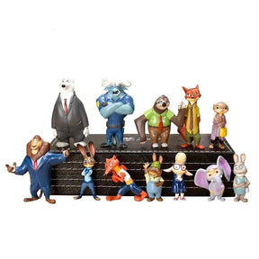Kit 12 Bonecos Zootopia - Edição Limitada