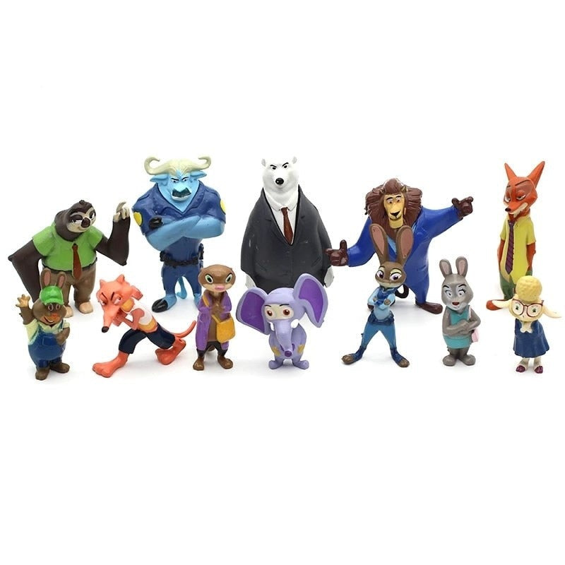 Kit 12 Bonecos Zootopia - Edição Limitada