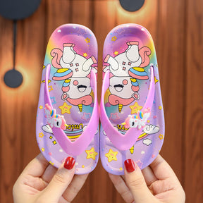 Chinelo Infantil de dedo Unicórnio - Edição Limitada