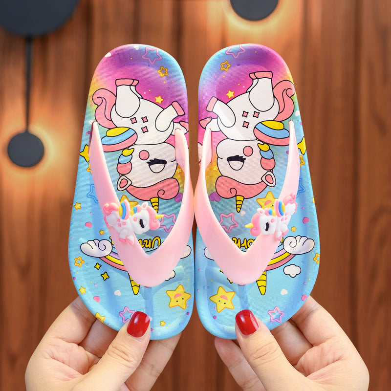 Chinelo Infantil de dedo Unicórnio - Edição Limitada