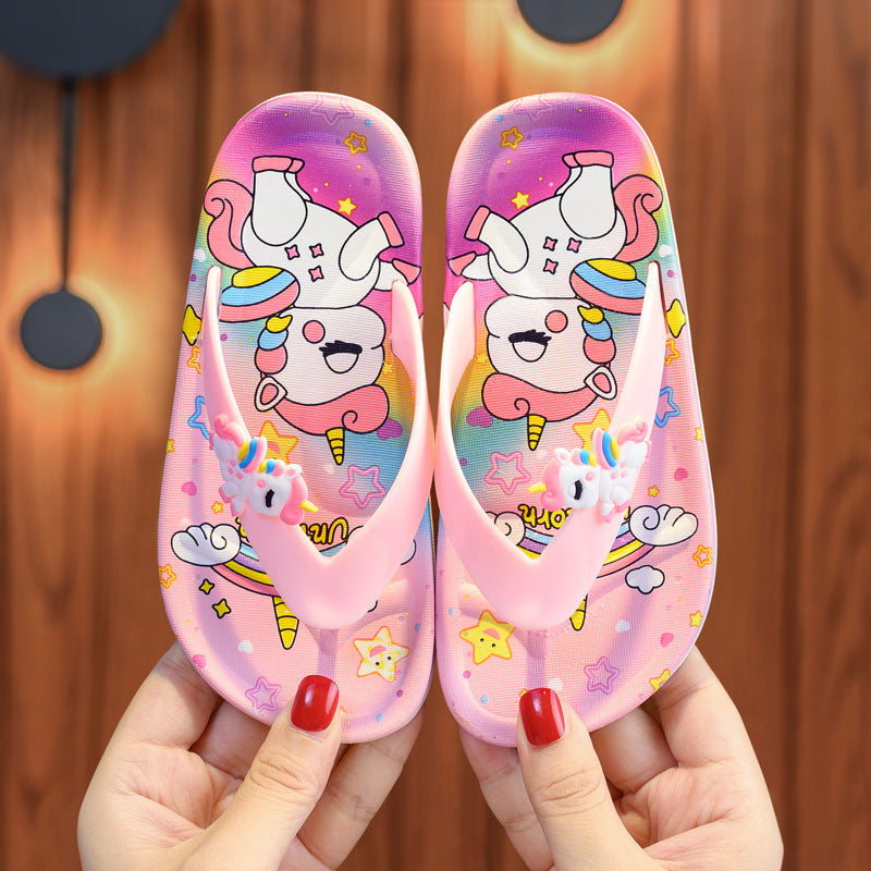 Chinelo Infantil de dedo Unicórnio - Edição Limitada