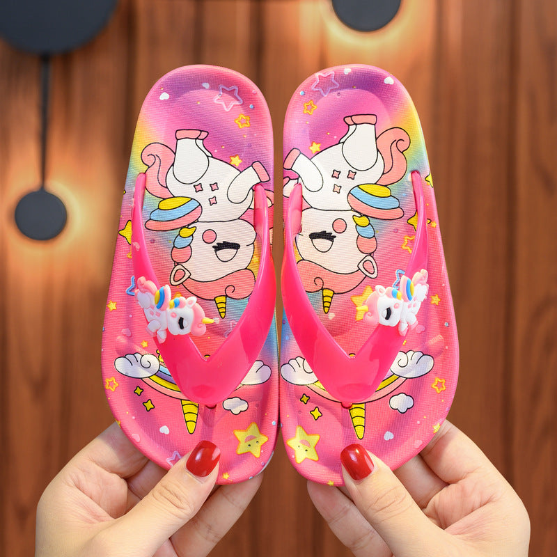 Chinelo Infantil de dedo Unicórnio - Edição Limitada