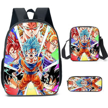 Kit 3 Peças Escolar Dragon Ball Z - Mochila + Bolsa + Estojo