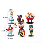 Kit 6 Bonecos Alice no país das maravilhas