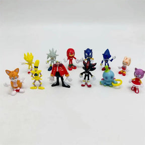 Kit 12 Bonecos Sonic Boom