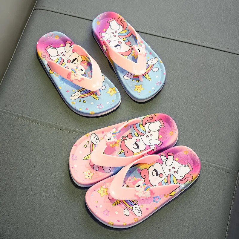 Chinelo Infantil de dedo Unicórnio - Edição Limitada