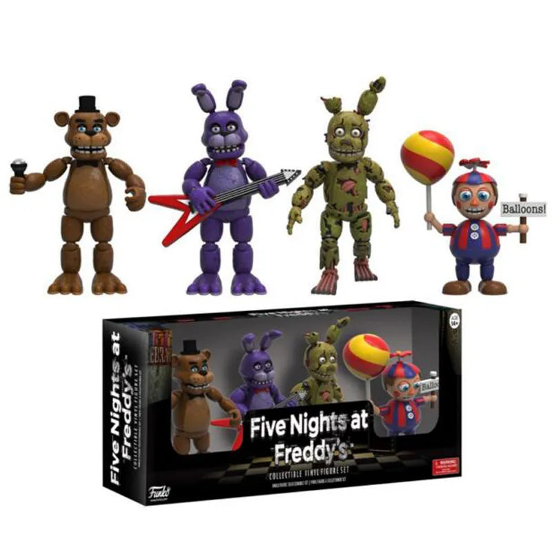 Kit 4 Bonecos Jogo Five night at Freddy - Edição Limitada