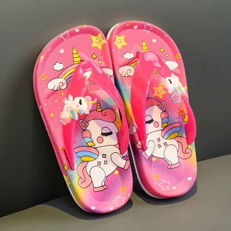 Chinelo Infantil de dedo Unicórnio - Edição Limitada