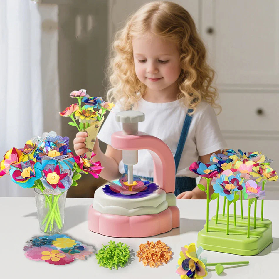 FlowerDiy - Kit de artesanato infantil com flores faça você mesmo