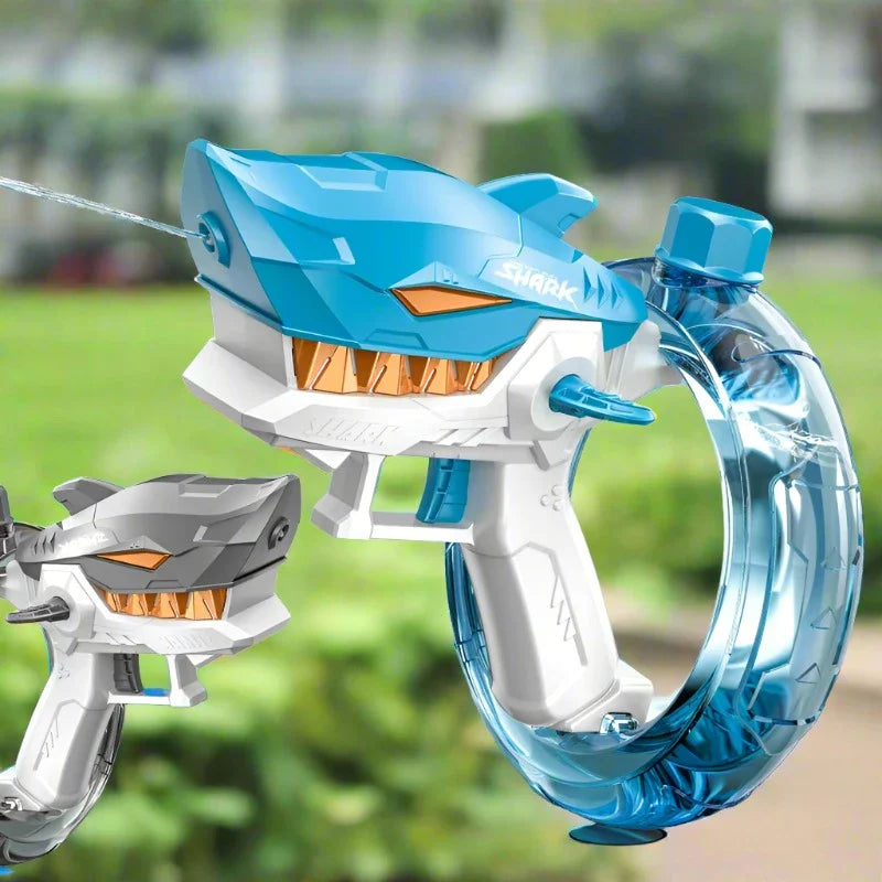 Tubarão Power Splash - Pistola d'Água Automática para Adultos e Crianças