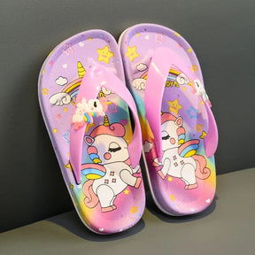 Chinelo Infantil de dedo Unicórnio - Edição Limitada