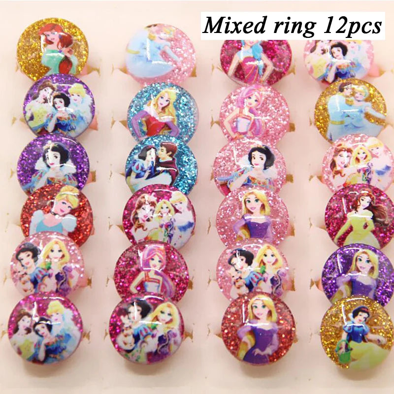 Kit 12 Anéis personagens Disney - Edição Limitada