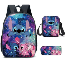 Kit 3 Peças Lilo e Stich - Mochila + Bolsa + Estojo