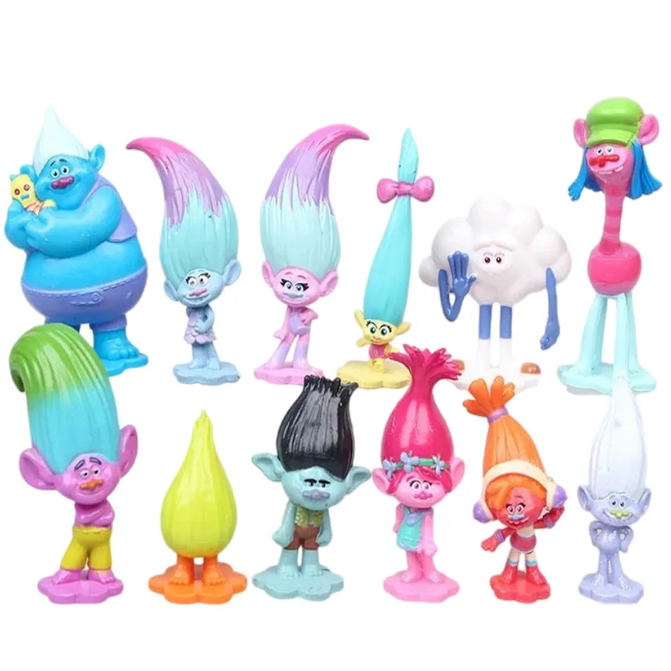 Kit 12 Bonecos Trolls - Edição Limitada