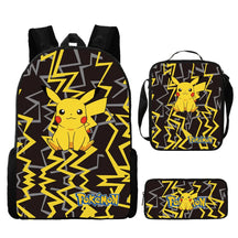 Kit 3 Peças Escolar Pokemon - Mochila + Bolsa + Estojo