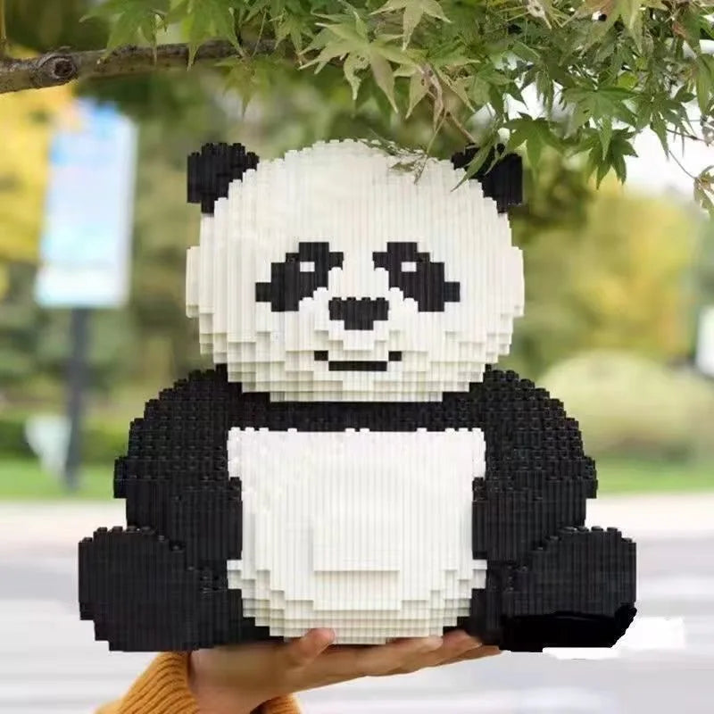Lego de montar - Super Panda e Super coelho - 8000 peças