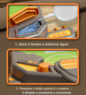 Mesa de Pimball infantil com spray de água para partidas emocionantes