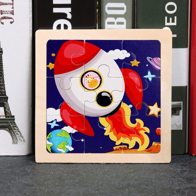 Quebra Cabeça de Madeira Montessori - Pague 1 Leve 3