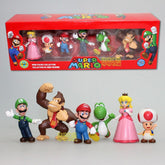 Kit 6 Bonecos Super Mario e sua turma