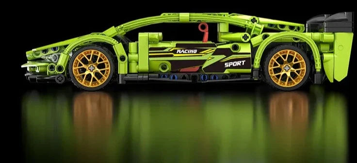 Carro de Corrida Lamborghini em Blocos de montar - 455 peças - Edição Limitada