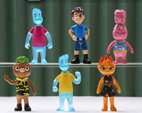 Kit 6x Bonecos Filme Elementos