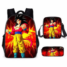 Kit 3 Peças Escolar Dragon Ball Z - Mochila + Bolsa + Estojo