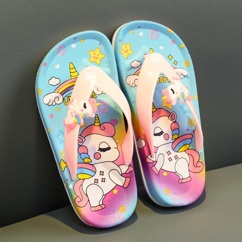 Chinelo Infantil de dedo Unicórnio - Edição Limitada