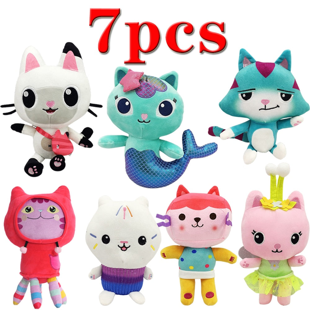 Kit 7 Pelúcias A Casa Mágica da Gabby - Edição Limitada