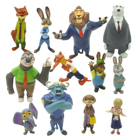 Kit 12 Bonecos Zootopia - Edição Limitada