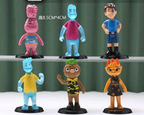 Kit 6x Bonecos Filme Elementos