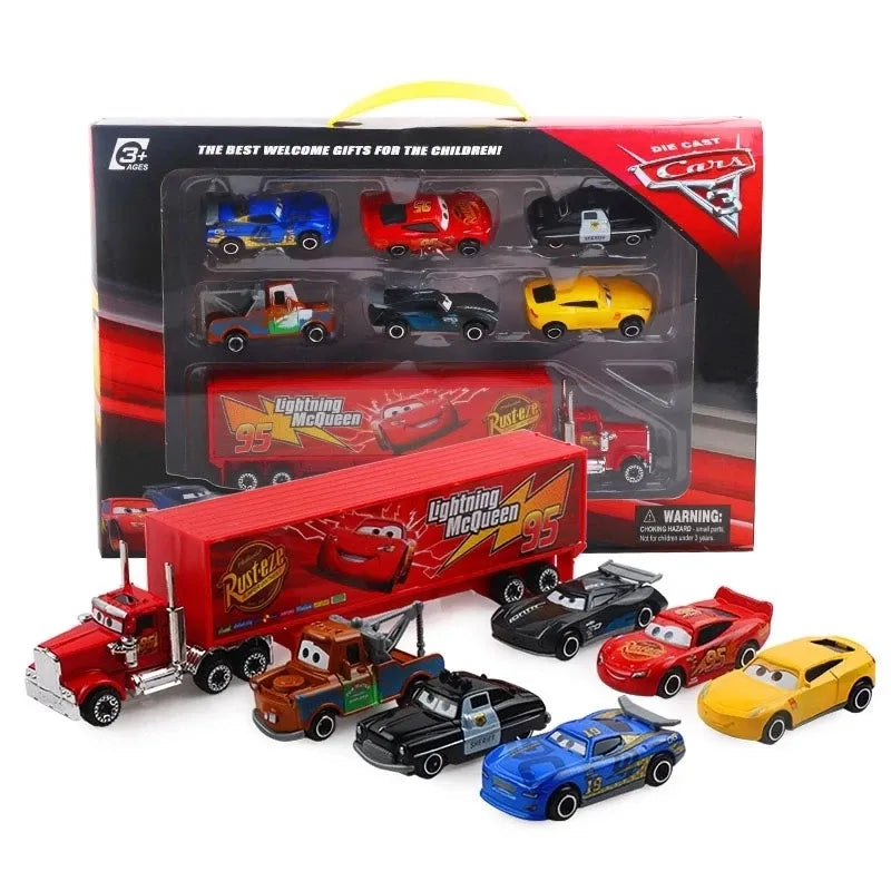 Kit 7 Bonecos Filme Carros