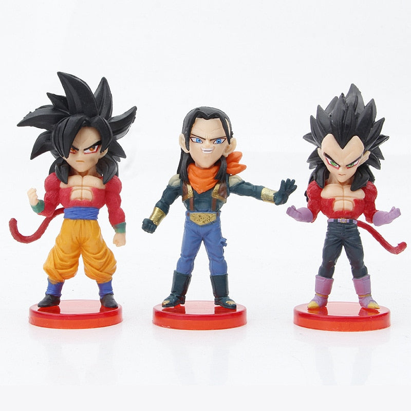 Kit 6 Bonecos Dragon Ball GT - Edição Limitada