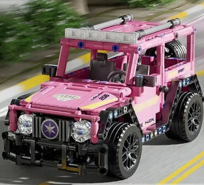 Carro de Corrida Jeep com tração - Blocos de montar - 485 Peças